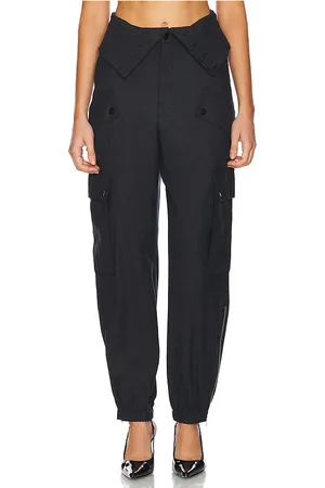 MONSE CARGOHOSE MIT DOPPELTEM BUND in . Size 2, 4.