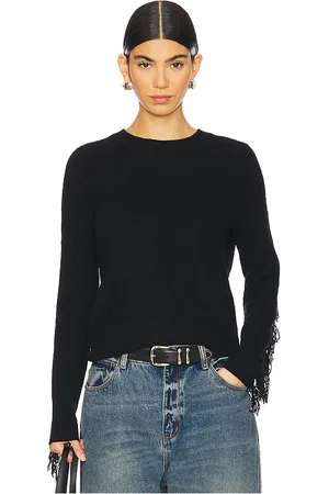 AUTUMN CASHMERE PULLOVER MIT FRANSEN in . Size M, S, XL, XS.