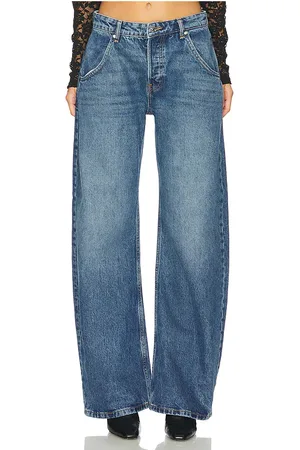 EB DENIM MID-RISE-JEANS MIT BARREL-BEIN ENZO in . Size 24, 26, 28, 29, 30, 31.