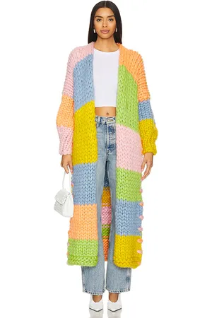 Hope Macaulay LANGER CARDIGAN in Sage,Blue. Size S/M.