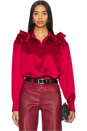 AKNVAS BLUSE MIT KNOPFLEISTE FLOR in . Size S, XS.