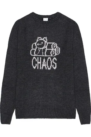 Pop Trading Company Knitted Chaos Crewneck Sweatshirt in . Size M, S, XL/1X.
