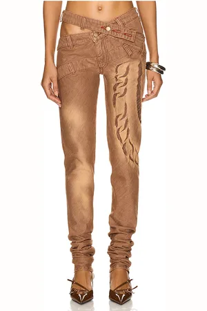 Masha Popova SKINNY-JEANS IM BIAS-CUT in . Size S.