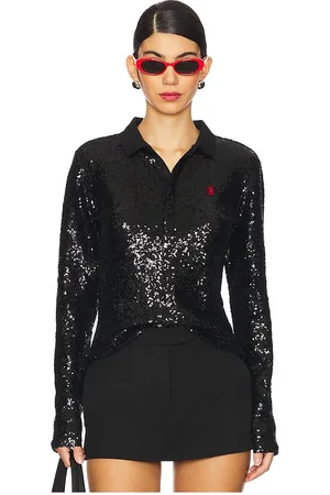 Ralph Lauren LANGÄRMELIGES POLOSHIRT MIT PAILLETTEN in . Size XS, XXS.
