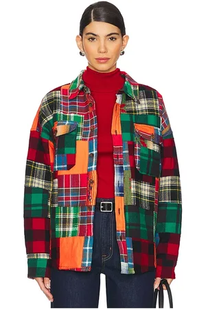 Ralph Lauren BUTTON-DOWN-BLUSE MIT LANGEN ÄRMELN PATCHWORK in . Size S, XXS.
