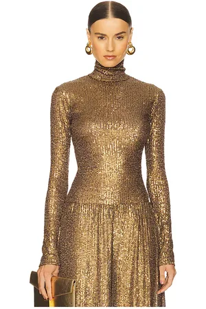 Norma Kamali FIGURBETONTES ROLLKRAGENSHIRT MIT LANGEN ÄRMELN in . Size S.