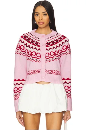 LOVESHACKFANCY CARDIGAN SHANTAE in . Size XL, XS.
