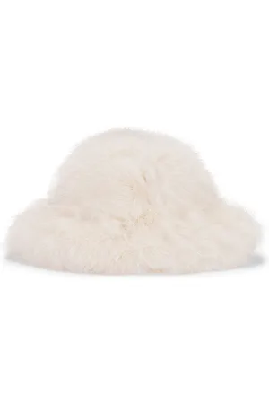 Adrienne Landau HUT FAUX FUR RIMMED in .