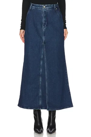 GOOD AMERICAN MAXIROCK AUS DENIM FIT AND FLARE in . Size 00, 14, 16, 18, 2, 20, 22, 24, 4, 8.
