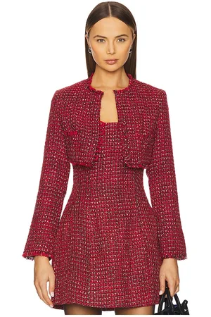 Bardot CROPPED-JACKE AUS BOUCLÉ KAROLINE in . Size 12, 2, 4, 6, 8.