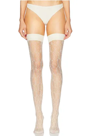 Falke TIGHTS CREAM SWIRL STAY UP in . Size M, S.