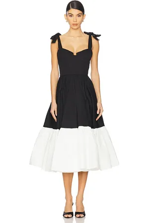 Bronx and Banco MIDI-KLEID CATALINA in Black,White. Size M, S, XL, XS.