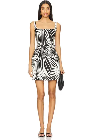 Nicholas MINIKLEID ZOYA in Black,White. Size 2.