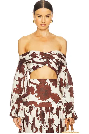 ALEXIS SCHULTERFREIE BLUSE in . Size S.