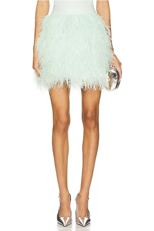 ALICE+OLIVIA ROCK CINA FEATHER in . Size 4, 8.