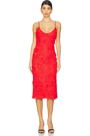 Bardot MIDI-KLEID ADEI in . Size 12, 2, 4, 6, 8.