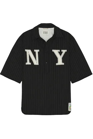 Scotch&Soda Tailored Pinstriped Baseball Shirt in . Size M, XL/1X.