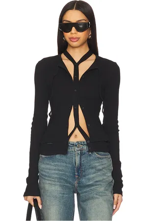 OTTOLINGER Double Closure Rib Cardigan in . Size XS.