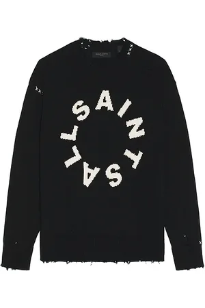 AllSaints RUNDHALS-PULLOVER DIAGO in . Size M, XL/1X.
