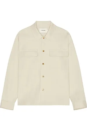 Frame OVERSHIRT DOUBLE POCKET in . Size M, S, XL/1X.