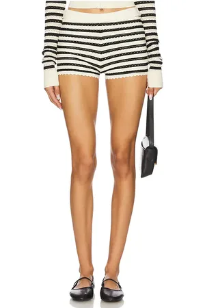 Amanda Uprichard SHORTS SEINE in Black,White. Size M, S, XL, XS.