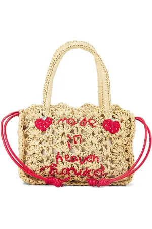 Fiorucci MINITASCHE MADE IN HEAVEN STRAWBERRY RAFFIA in .