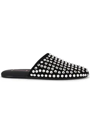BLACK SUEDE STUDIO FLACH SHILOH in . Size 7, 8, 9.