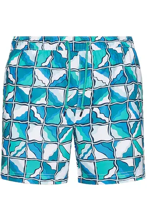 Original Penguin 5 All Over Print Wavy Check Swim Trunk in . Size M, S, XL/1X.