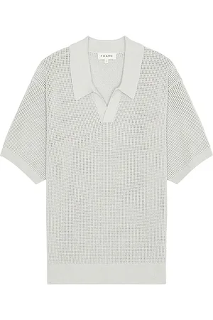 Frame POLO-SWEATSHIRT OPEN WEAVE in . Size M, S, XL/1X.