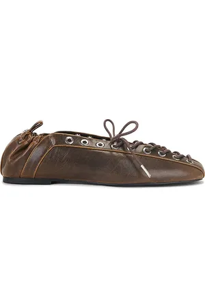 Ganni Eyelets Lace Up Ballerina in . Size 39, 40.