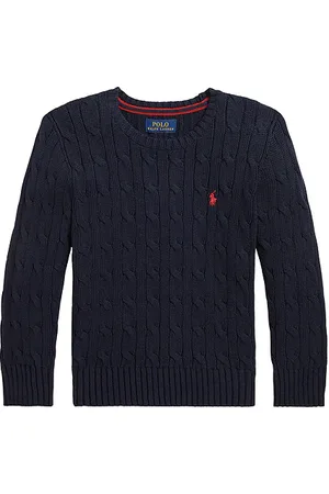 Ralph Lauren Kids Cable Knit Crewneck Sweater in . Size 5.