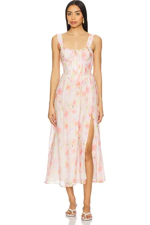 Bardot Esra Printed Midi Dress in . Size 12, 2, 4, 6, 8.