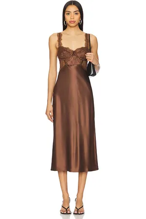 CAMI MIDI-KLEID DRESS in . Size 00, 10, 12, 2, 4, 8.
