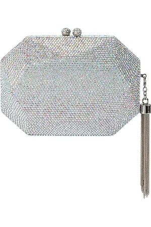 Olga Berg KRISTALLVERZIERTE CLUTCH MATTY in .