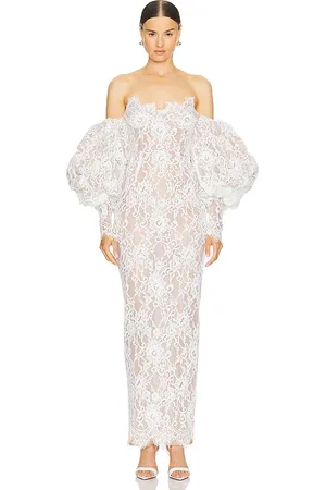 Bronx and Banco ABENDKLEID BLANC OFF THE SHOULDER in . Size XS.