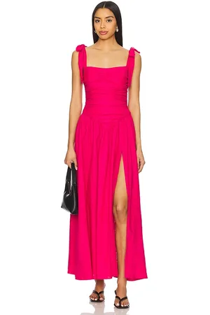 Bardot Mirelle Linen Maxi Dress in . Size 2, 4, 6, 8.