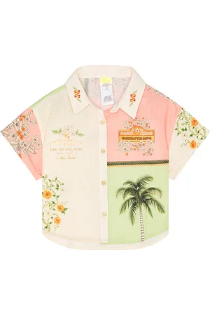 Agua Bendita OBERTEIL CLARABELLE T in Cream,Green. Size 4, 6.