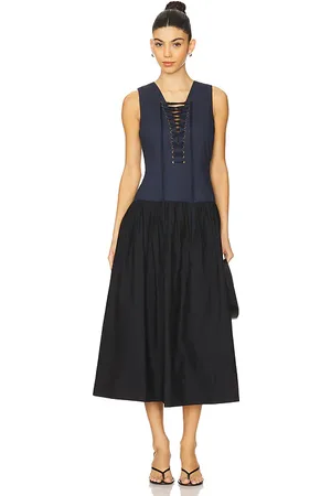ULLA JOHNSON MIDI-KLEID DENIA in . Size 10, 12, 2, 4, 6, 8.
