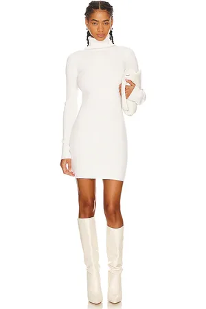 ENZA COSTA STRICKKLEID MIT ROLLKRAGEN in . Size M.
