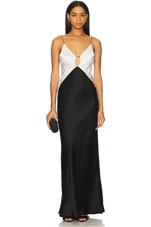 Anna October MAXIKLEID TERRIN in Black,Ivory. Size XS.