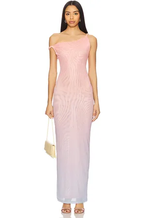 GOOD AMERICAN MAXIKLEID MESH TWIST in . Size M, S, XL/1X, XS, XXL/2X.