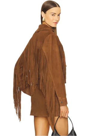 Retrofete VELOURSLEDERJACKE VONDA in . Size XS.