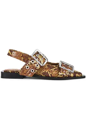 Ganni Feminine Buckle Ballerina in . Size 38, 39, 40, 41.