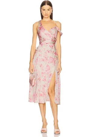 ASTR Asymmetric Ruched Waist Dress in . Size M, S, XS.