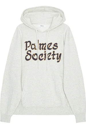 Palmes HOODIE SOCIETY in Light Grey. Size M, S, XL/1X.