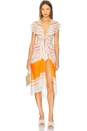 Vix STRANDBEKLEIDUNG SASHA in Orange,Ivory. Size M, S, XL, XS.