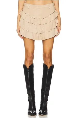 Understated Leather MINIROCK FRILL in . Size S.
