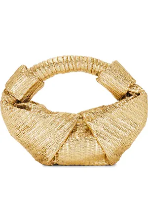 SIMON MILLER TASCHE METALLIC RAFFIA LOPSY in .