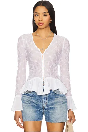 Free People GESMOKTE BLUSE ELIAS in . Size M, S, XL, XS.