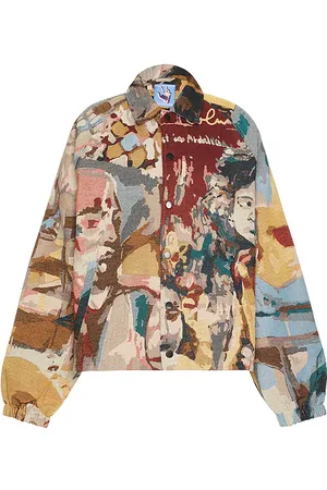 KIDSUPER STUDIOS JACKE PAINTINGS in Red,Yellow. Size S.